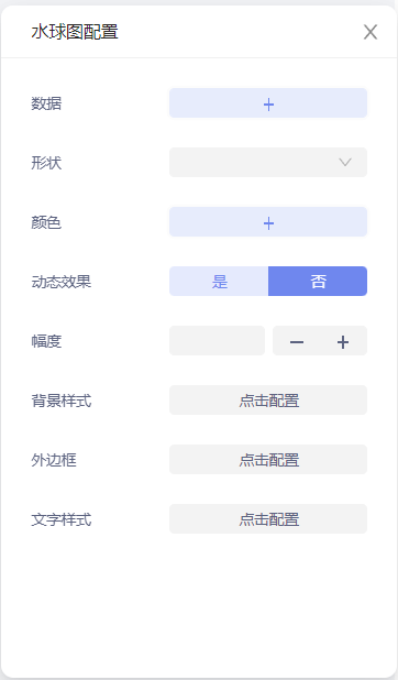 水球图属性配置